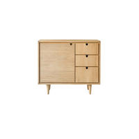 WASCHTISCHUNTERSCHRANK Jonàk Natur aus Eiche - Naturfarben, Holz (93/80/50cm) - Tikamoon