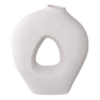 VASE Keramik Weiß - Weiß, Keramik (27.8cm) - tinkaro