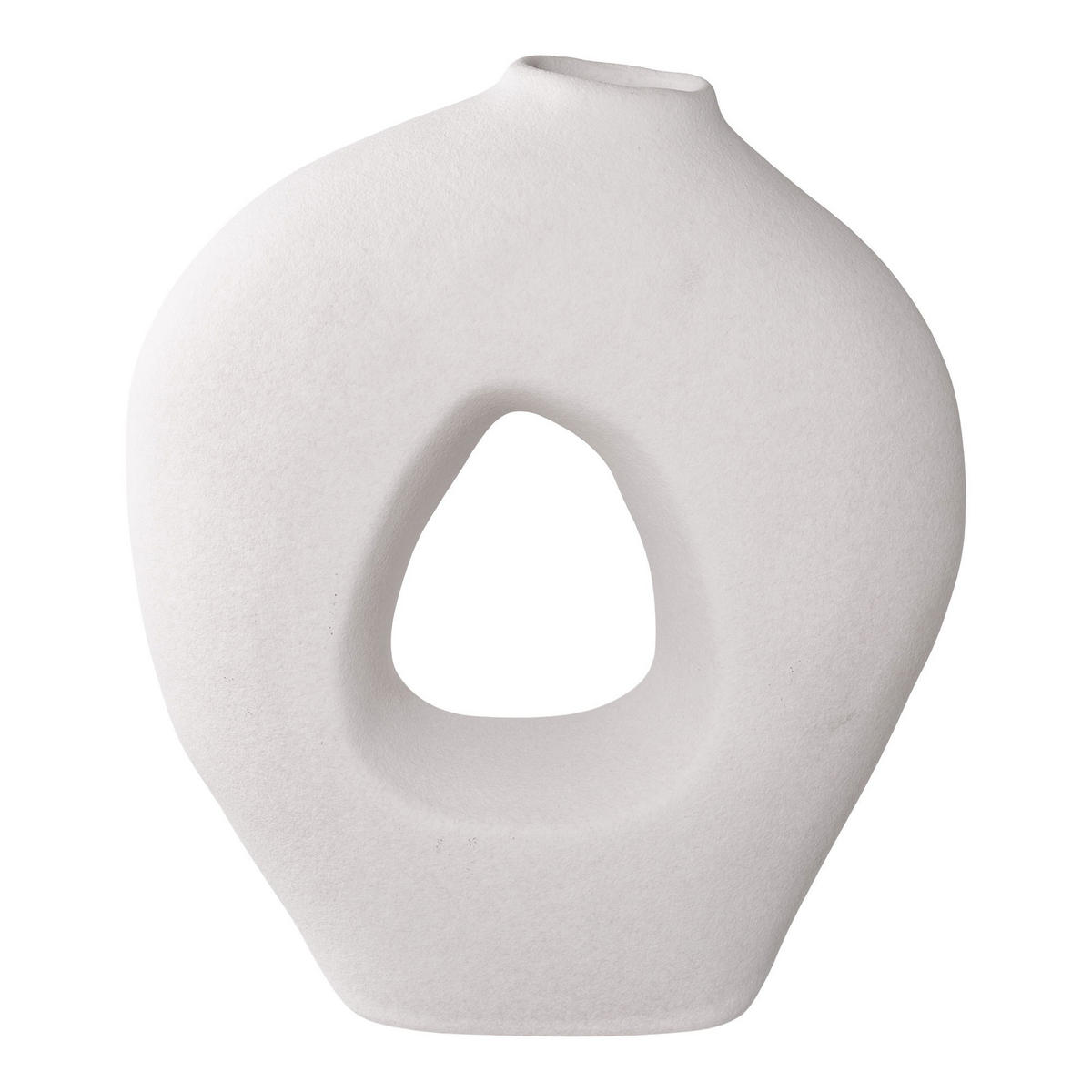 VASE Keramik Weiß - Weiß, Keramik (27.8cm) - tinkaro