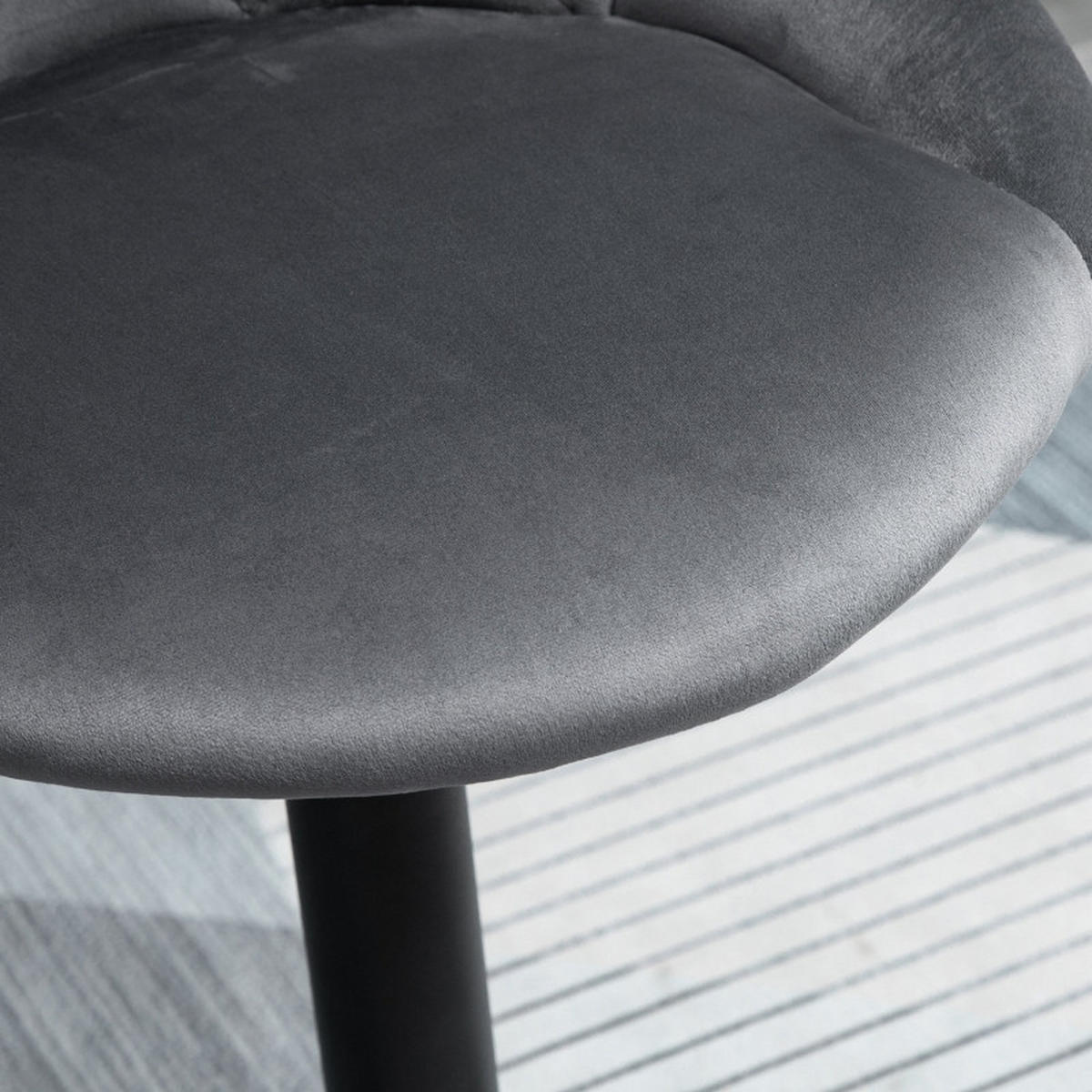 BARHOCKER DE-36058 2er Set höhenverstellbar drehbar Dunkelgrau - Dunkelgrau, Metall (46/104/48cm) - ComfortXL