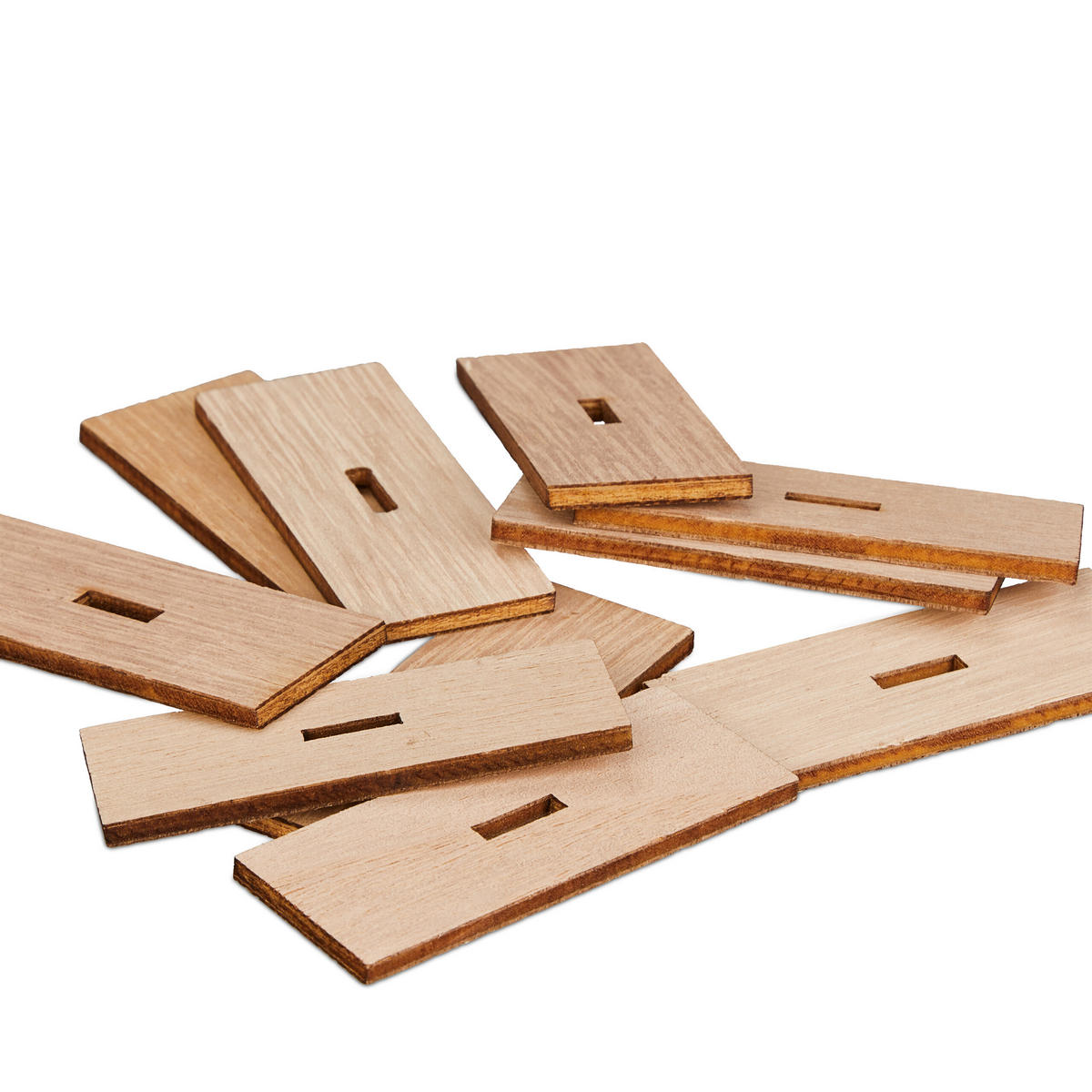 20XČÍSLÁ stolov - svetlohnedá, drevo (11/10/2.5cm) - Relaxdays