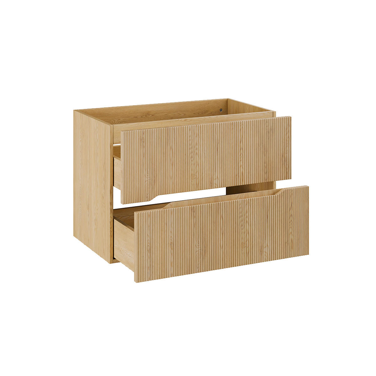 WASCHTISCHUNTERSCHRANK 80.6cm Isaline Helle Eiche - Braun, Holzwerkstoff (80.6/59/46cm) - Petits-meubles