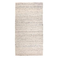 TEPPICH Alma schneeweiß 70 x 140 x 1 cm - Weiß, Textil (70/140cm) - Vivaraise