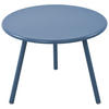 COUCHTISCH rund 60 cm Kunststoff blau - Blau, Kunststoff/Metall (60/60/45cm) - CLP