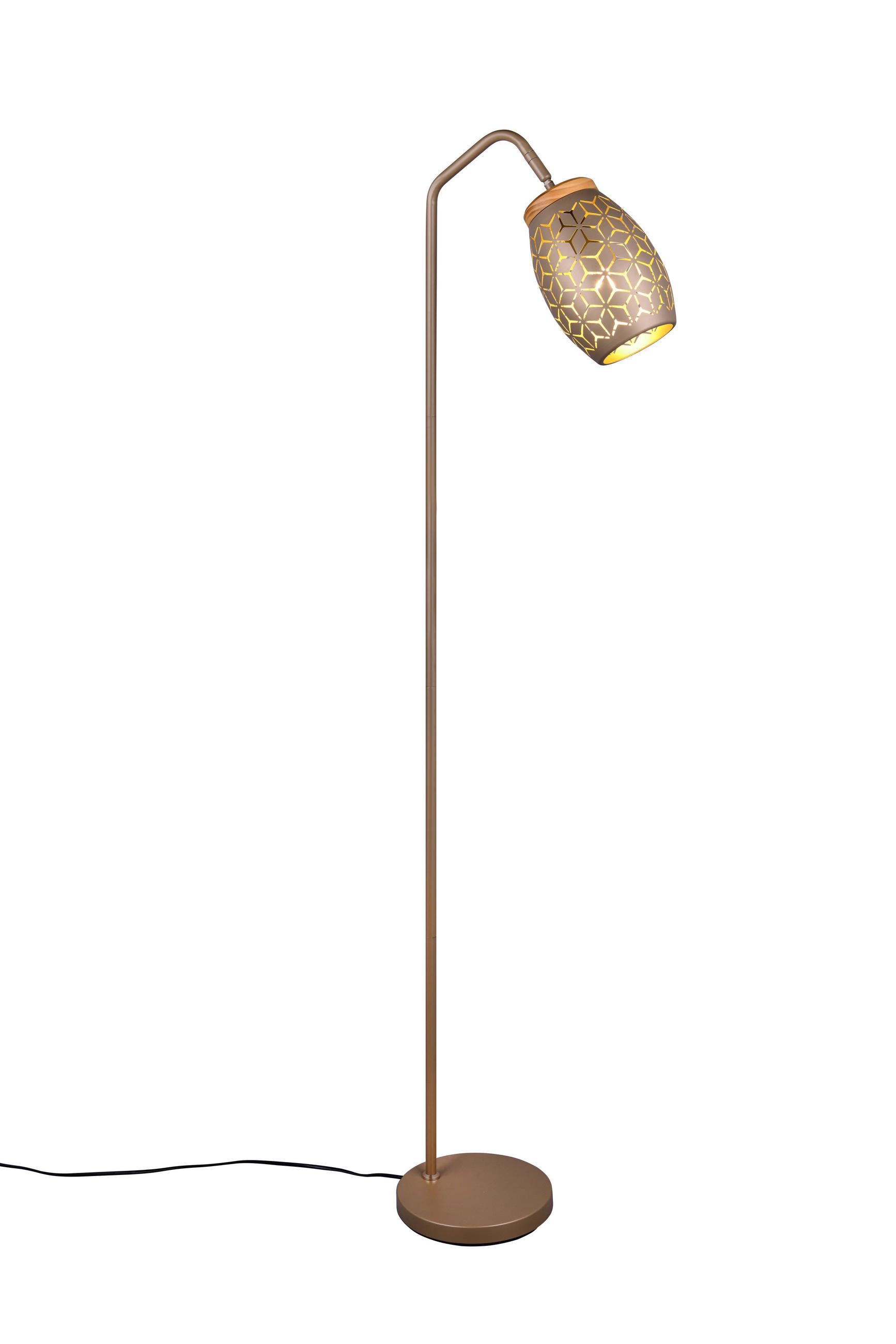 STEHLAMPE BIDAR - Braun - 22/22/147 cm - Braun, Metall (22/22/147cm) - Trio Leuchten
