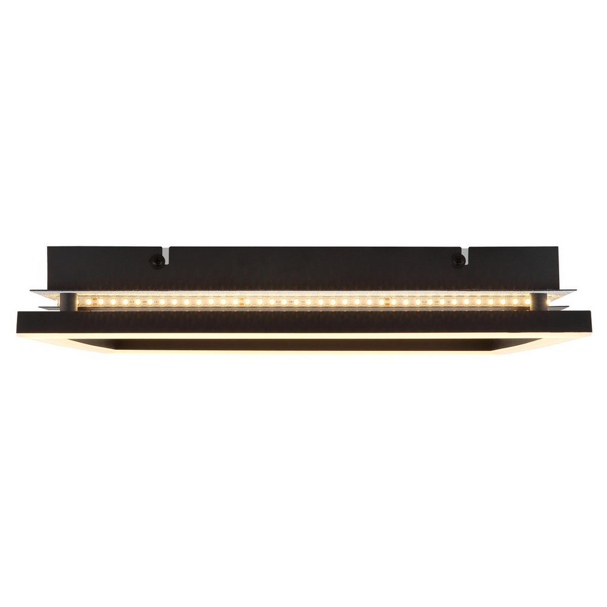 LED DECKENLEUCHTE ESTRADA Metall Schwarz matt - Schwarz, Metall (36/33/7cm) - Globo Lighting