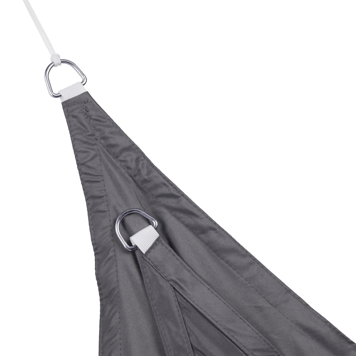 SONNENSEGEL - Grau, Textil/Metall (600/510cm) - Relaxdays