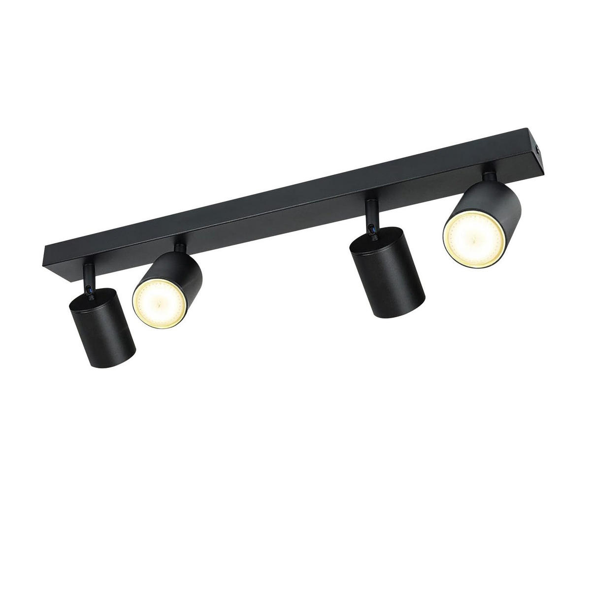 DECKENSTRAHLER Strahlma 5/14.4/53.5 cm - Schwarz, Metall (53.5/5/14.4cm) - ZMH