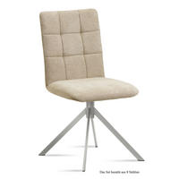 ESSZIMMERSTUHL (8er-Set) Dorise 47x91x60 Edelstahl/Natur - Edelstahlfarben/Naturfarben, Kunststoff (60/91/47cm) - 58aufmkessel