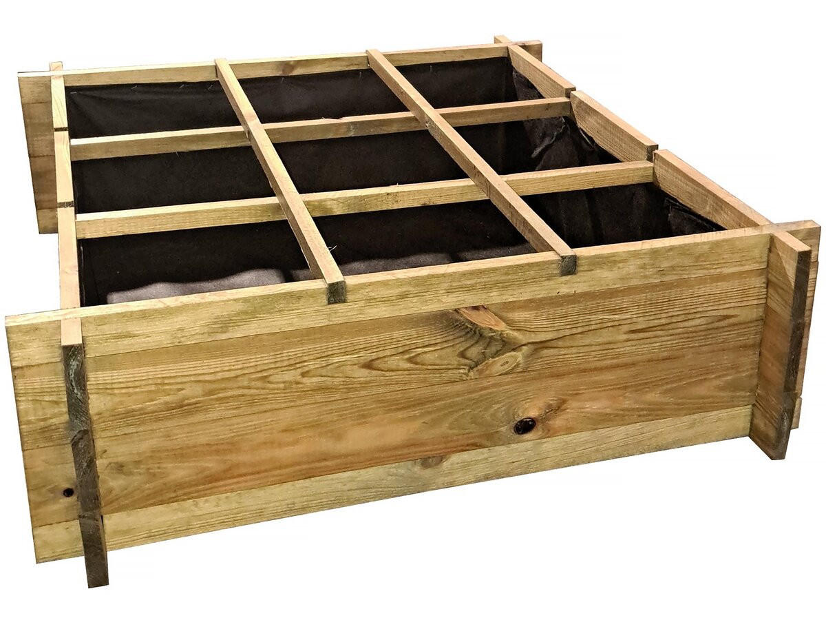 HOCHBEET/GEMÜSEBEET iris - Hellbraun, Holz (90/28/90cm) - Habitat Garten