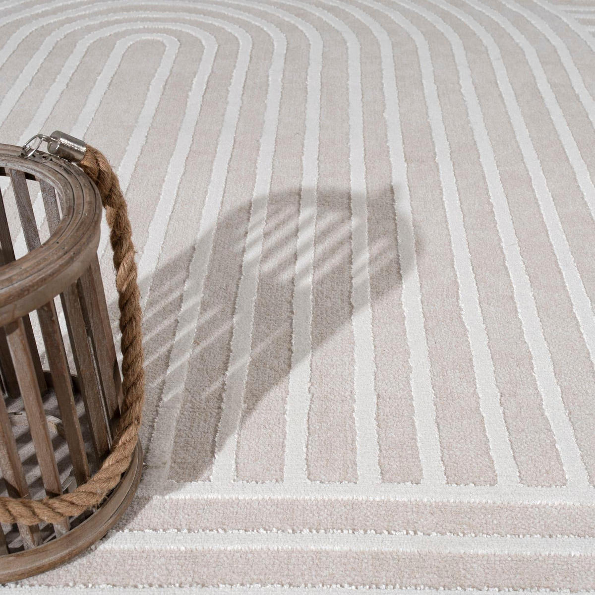 KURZFLORTEPPICH 80/150 cm Santorini 613 - Creme, Kunststoff (80/150cm) - Paco Home