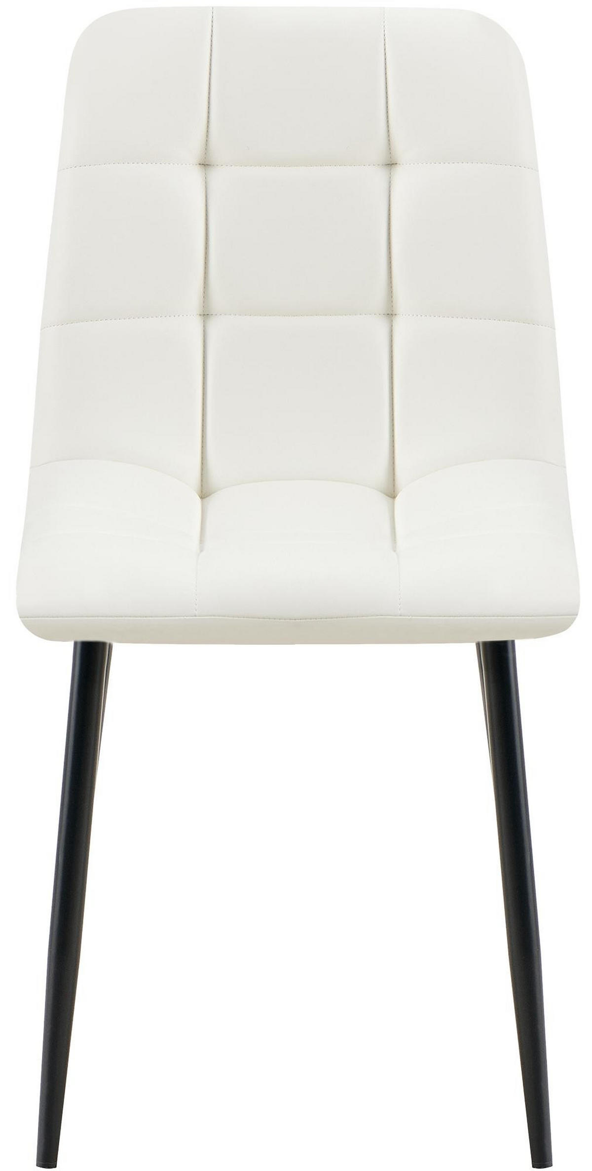 ESSZIMMERSTUHL Antibes 84x45x55 cm weiß - Weiß, Leder (45/84/55cm) - furnicato