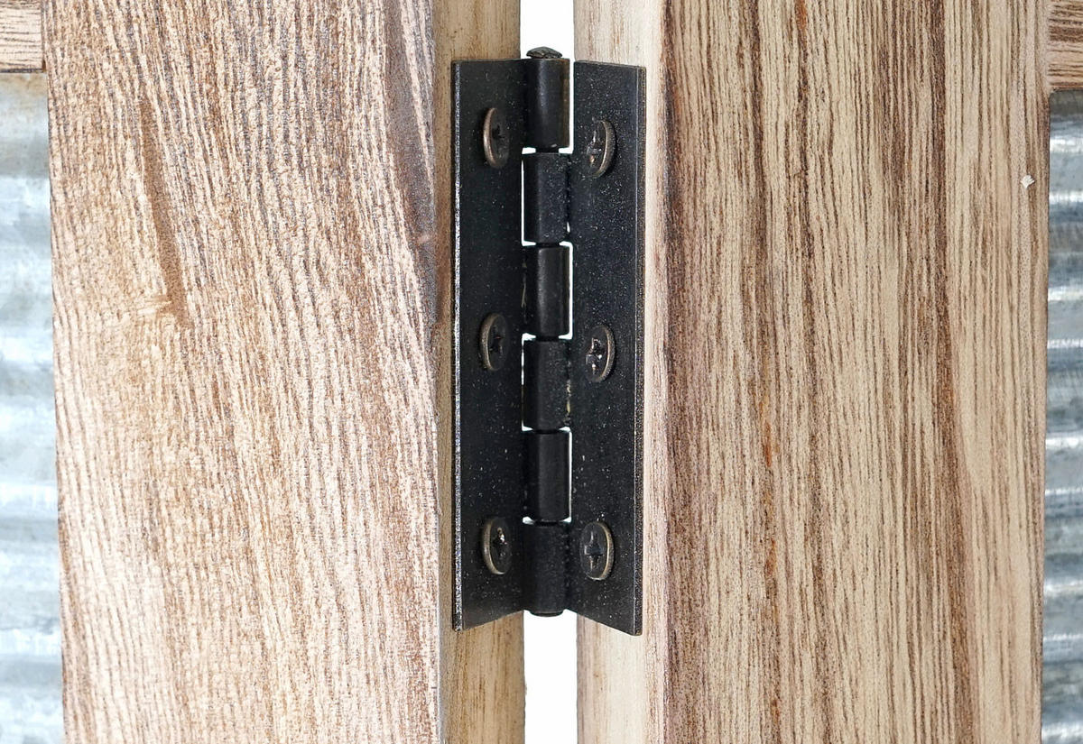 PARAVENT Braun, Grau - Braun/Grau, Holz (160/170/2cm) - MCW