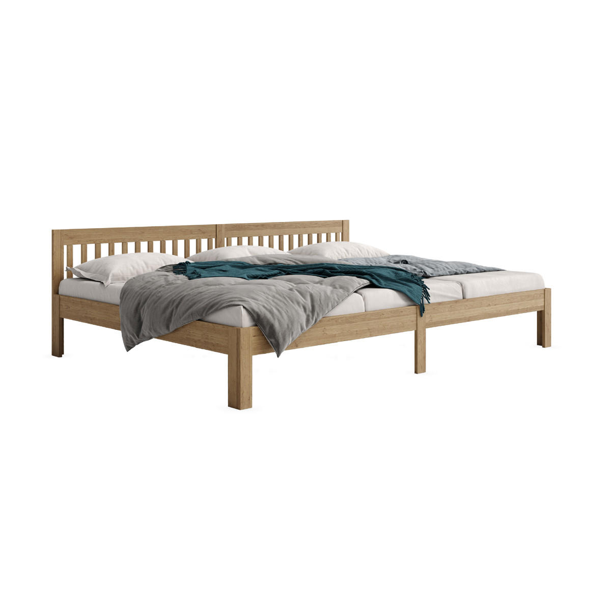 Ecolignum Familienbett Wildeiche 270x200 cm