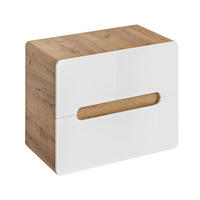 WASCHBECKENSCHRANK Luton-56 - Weiß, Holzwerkstoff (60/53/46cm) - Lomado