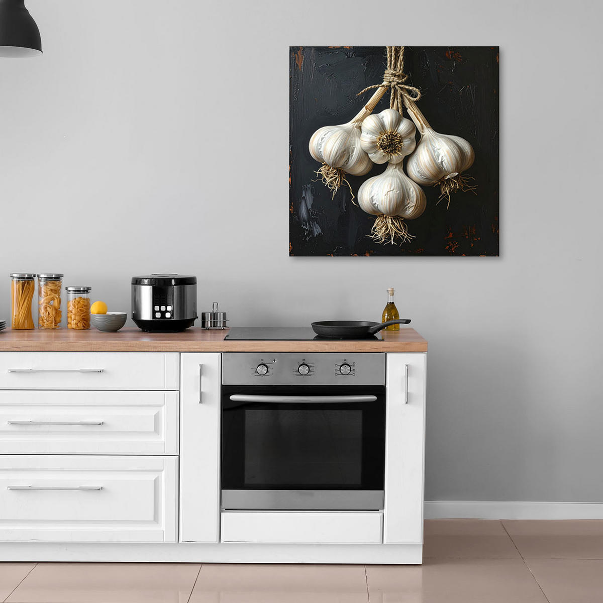 LEINWANDBILD Essen & Trinken 50x50cm - Weiß, Textil (50/50cm) - Feeby