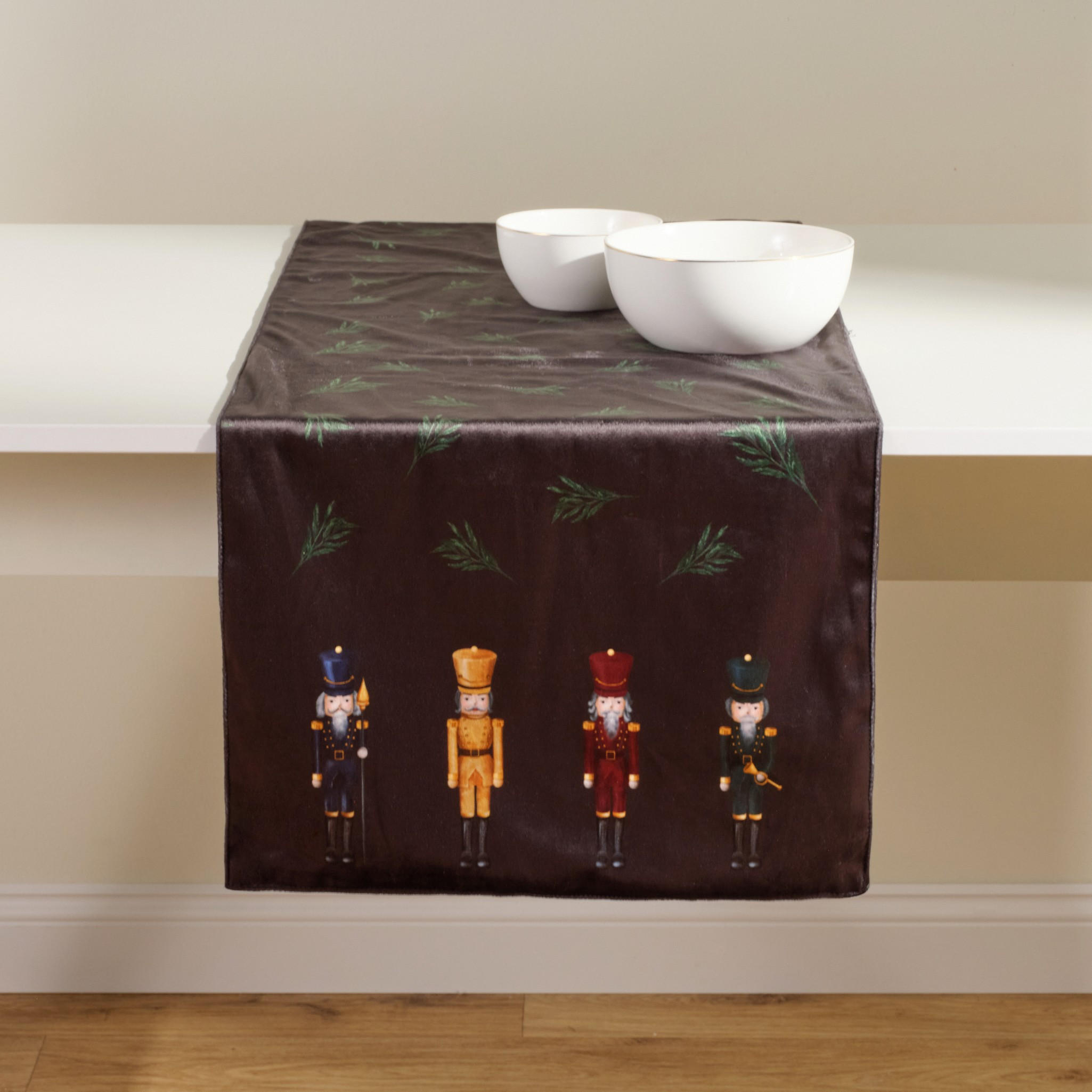 TISCHLÄUFER Soldis - Dunkelgrün, Textil (180/40/1cm) - home&you