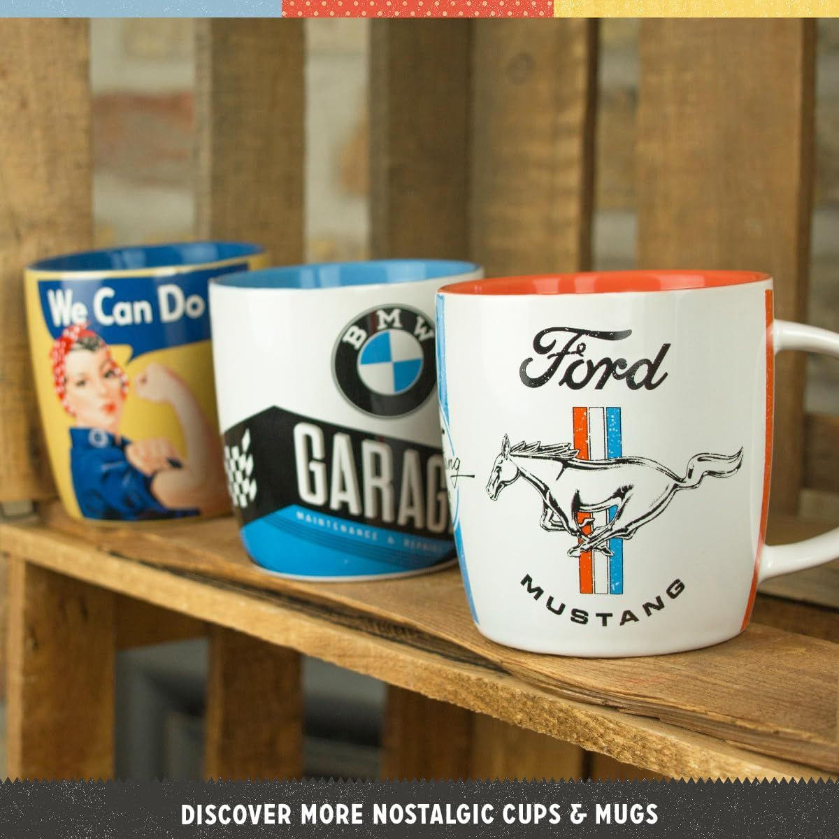 KAFFEETASSE 330 ml Triumph Legendary Motorcycles - Multicolor, Keramik (0.33L) - Nostalgic-Art