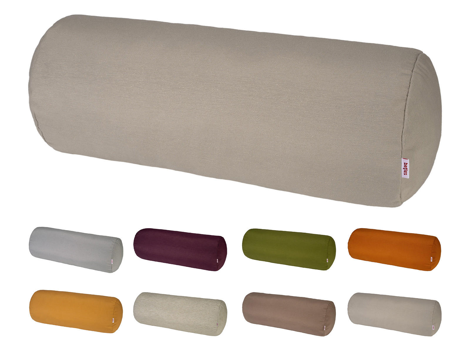 XL-NACKENROLLENHÜLLE Wunschton taupe 25/70 cm - Taupe, Textil (25/70cm) - beties Heimtextil