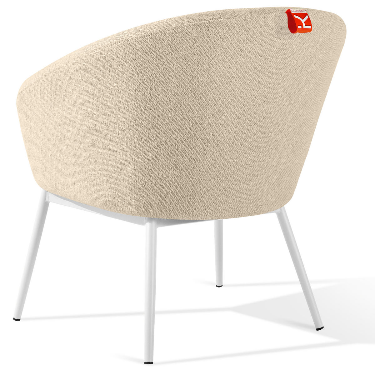 GARTENMÖBELSET SOLIS Gartenlounge-Set, creme/weiß - Creme, Textil/Metall - KONSIMO®