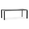SCHREIBTISCH Glas Chromakzente Für Besprechungsraum KERIX, Schwarz 200x100x74 cm - Schwarz, Glas/Metall (100/200/74cm) - KADIMA DESIGN