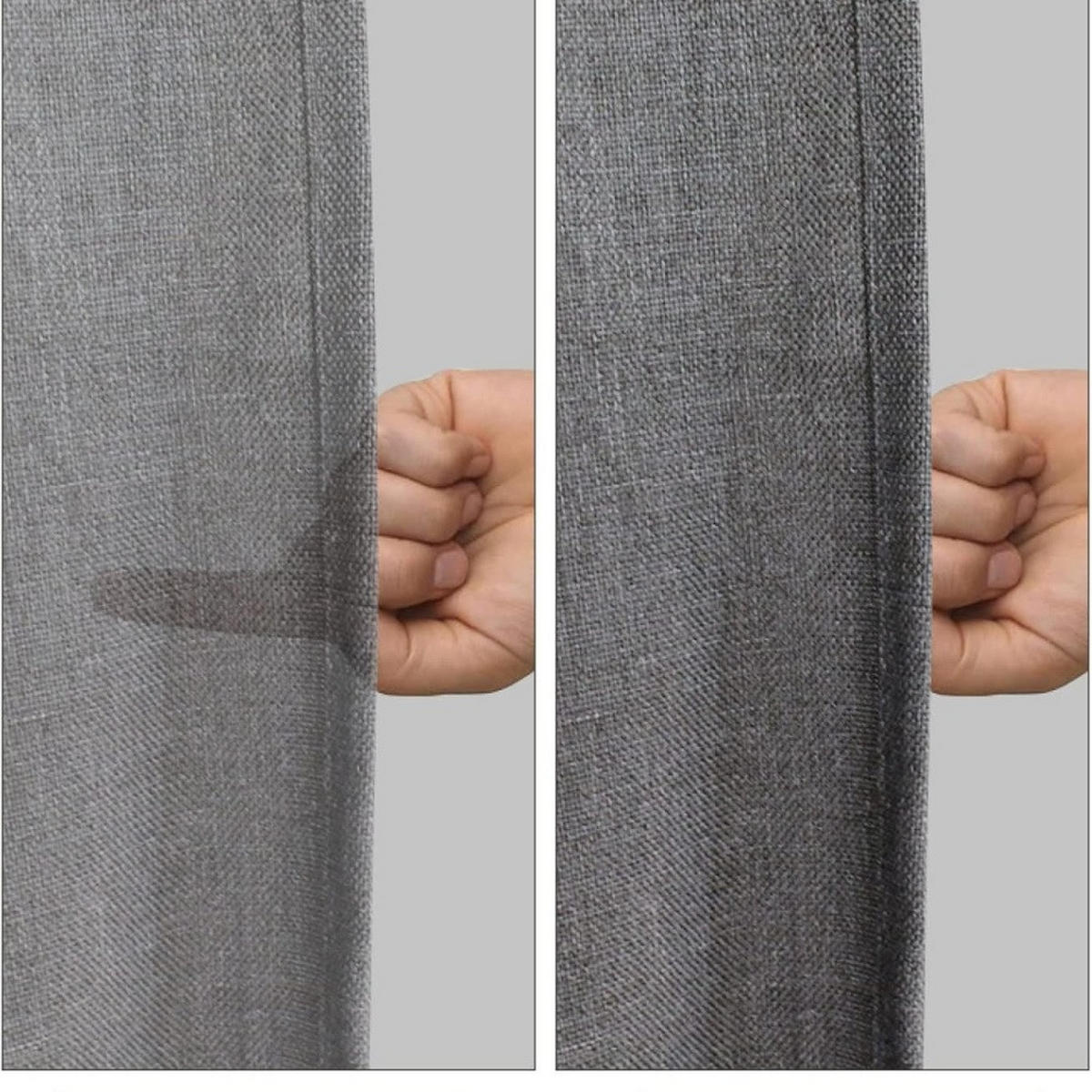 DUSCHVORHANG Polyester 100/180 cm Wasserabweisend Knitterfrei - Grau, Kunststoff (100/180cm) - MCBOSON