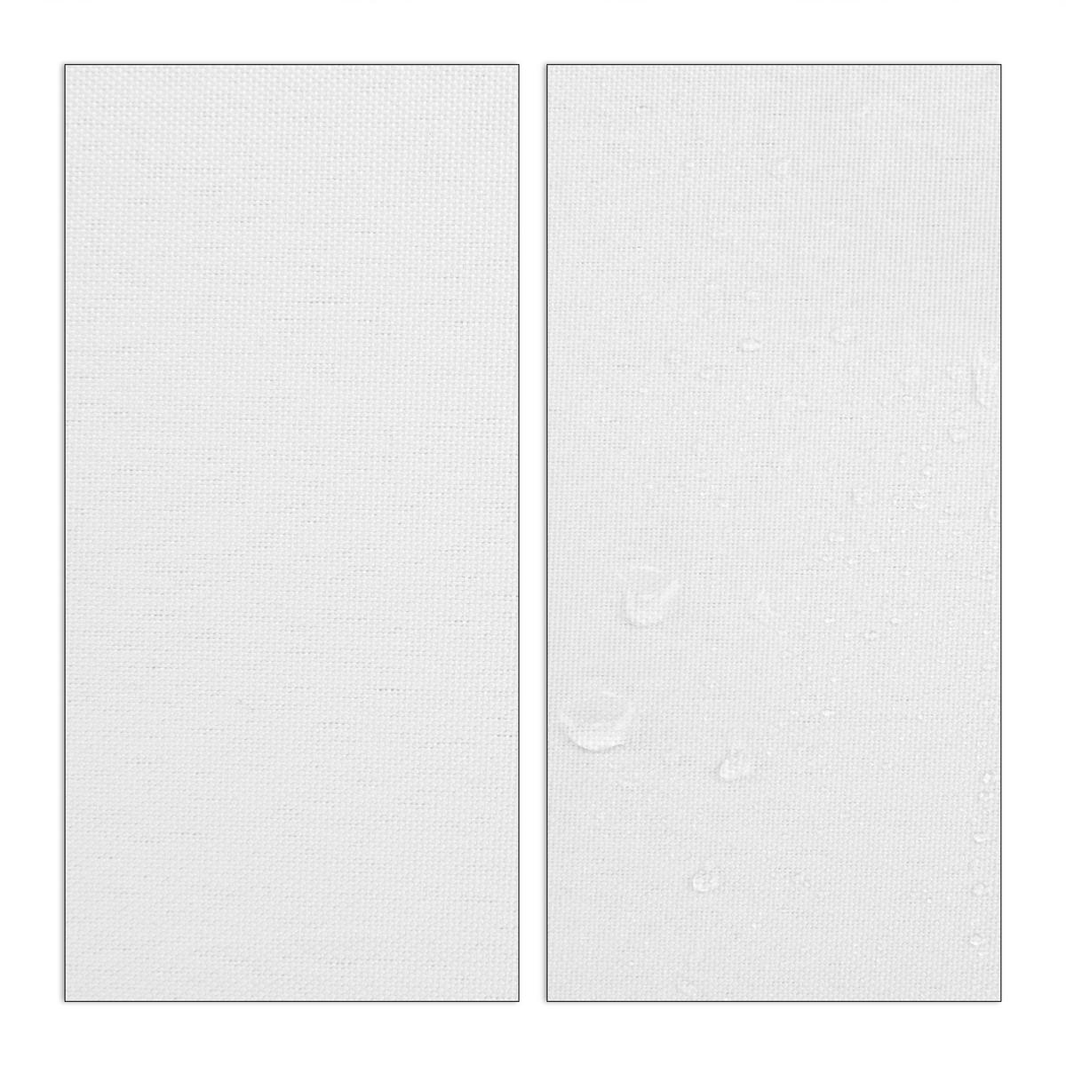 SONNENSEGEL - Weiß, Textil/Metall (300/250cm) - Relaxdays