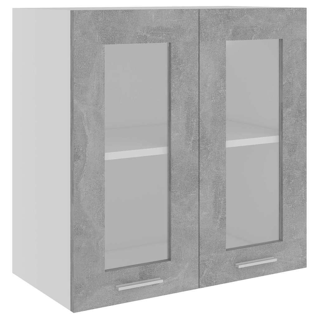vidaXL Hängeglasschrank Grau 31x60x60 cm