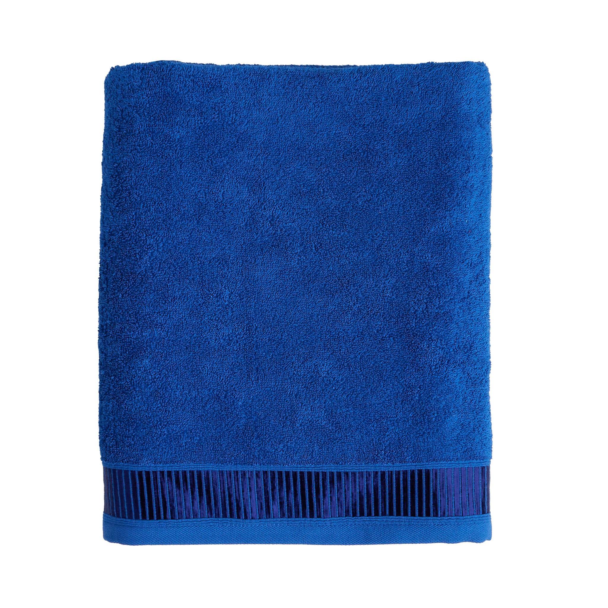 BADETUCH Alicanty - Dunkelblau, Textil (100/150cm) - home&you