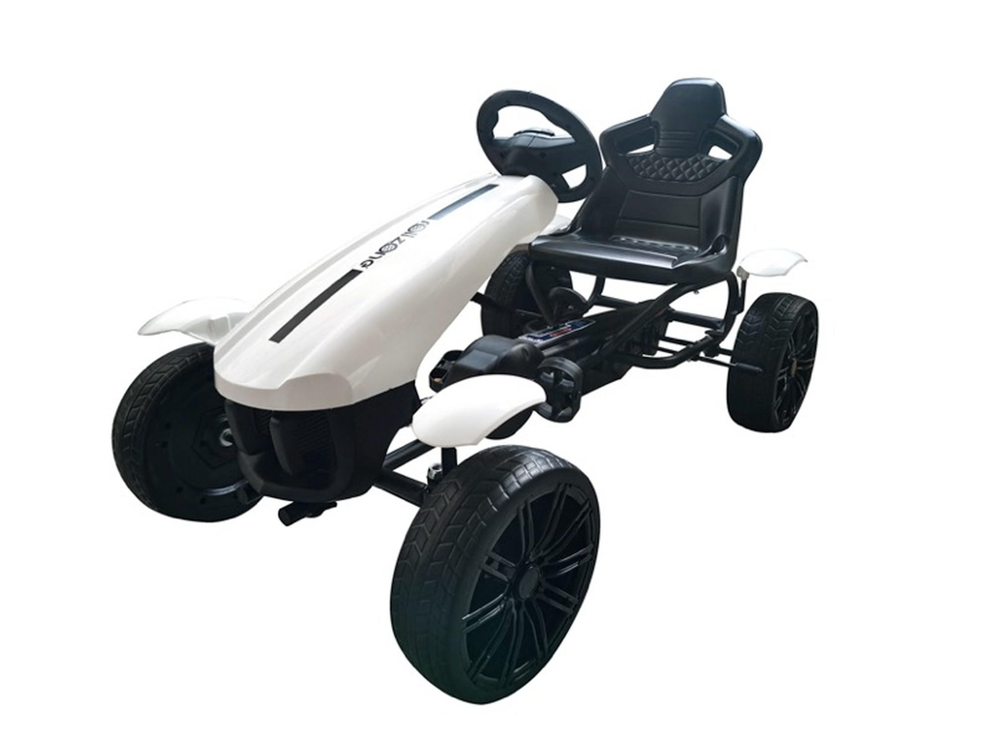 TPFLiving Gokart Weiß 62x60x115 cm