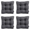 SITZKISSEN Panama 47/47 cm 4er-Set - Anthrazit, Textil (47/8/47cm) - Madison