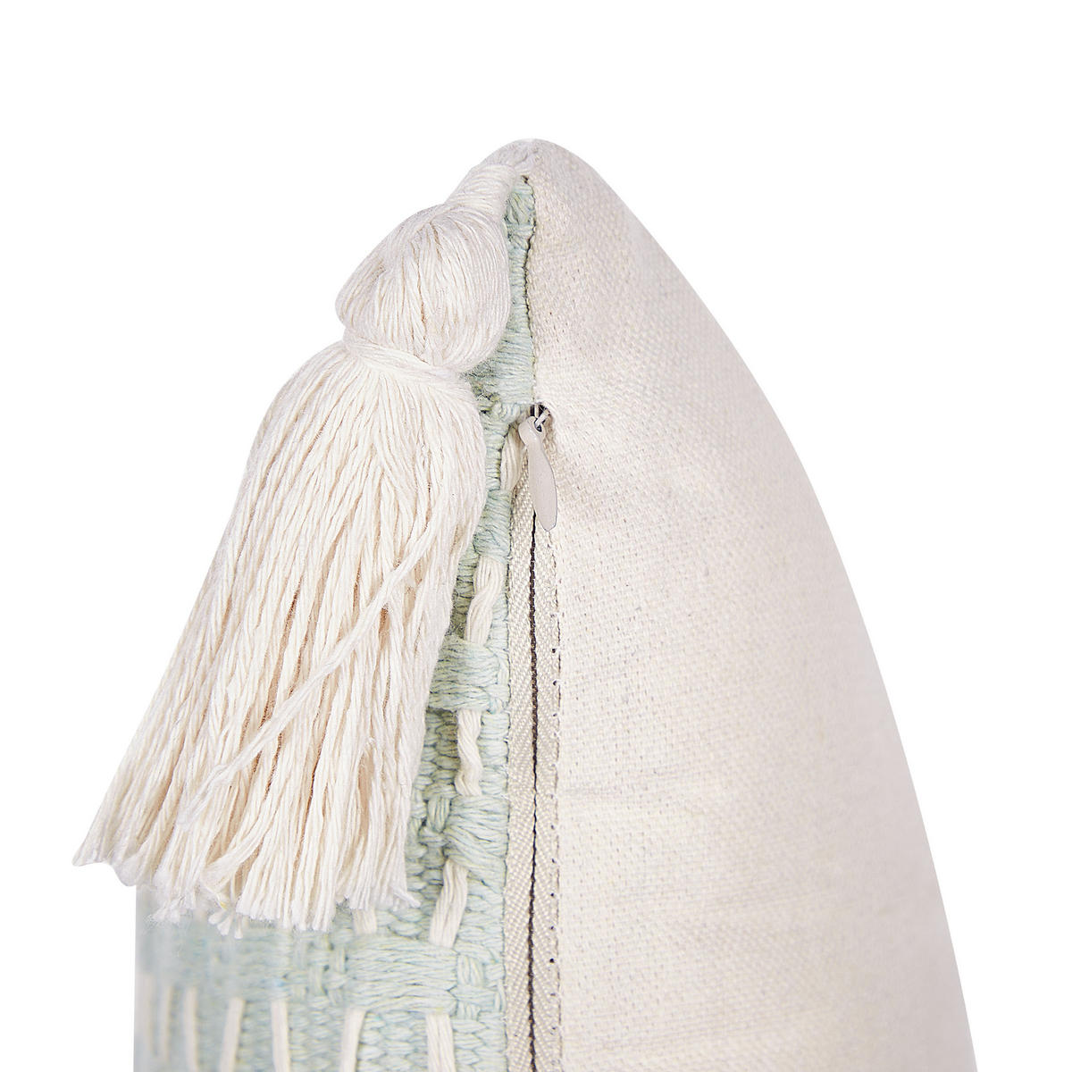 DEKOKISSEN 2er-Set Mintgrün 42/42 cm Hakone - Mintgrün, Textil (42/42cm) - Beliani