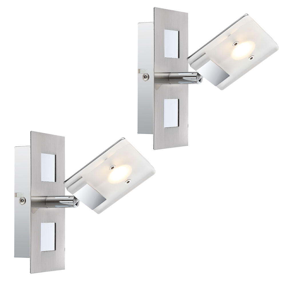 LED WANDLEUCHTE KAMALA Silber Aluminium - Silberfarben, Metall (7/15/15cm) - Globo Lighting