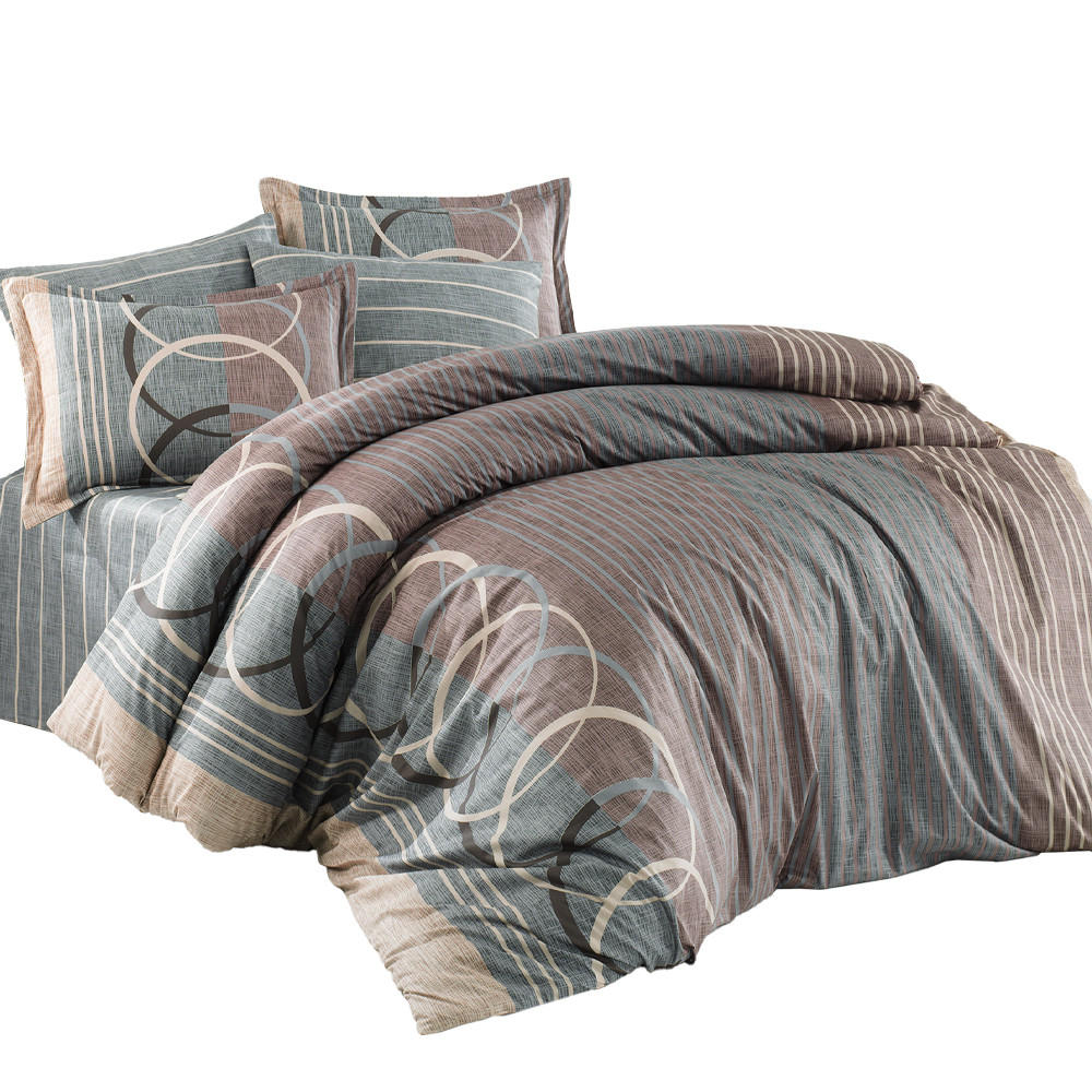 BETTWÄSCHE 6-teilig 135/200 cm HELEZON - Braun, Textil (135/200cm) - ROLFNERS