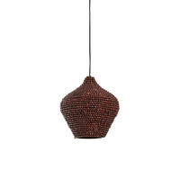 HÄNGELAMPE Kalenga Braun Ø28/30 cm - Dunkelbraun, Metall (28/28/30cm) - Light & Living