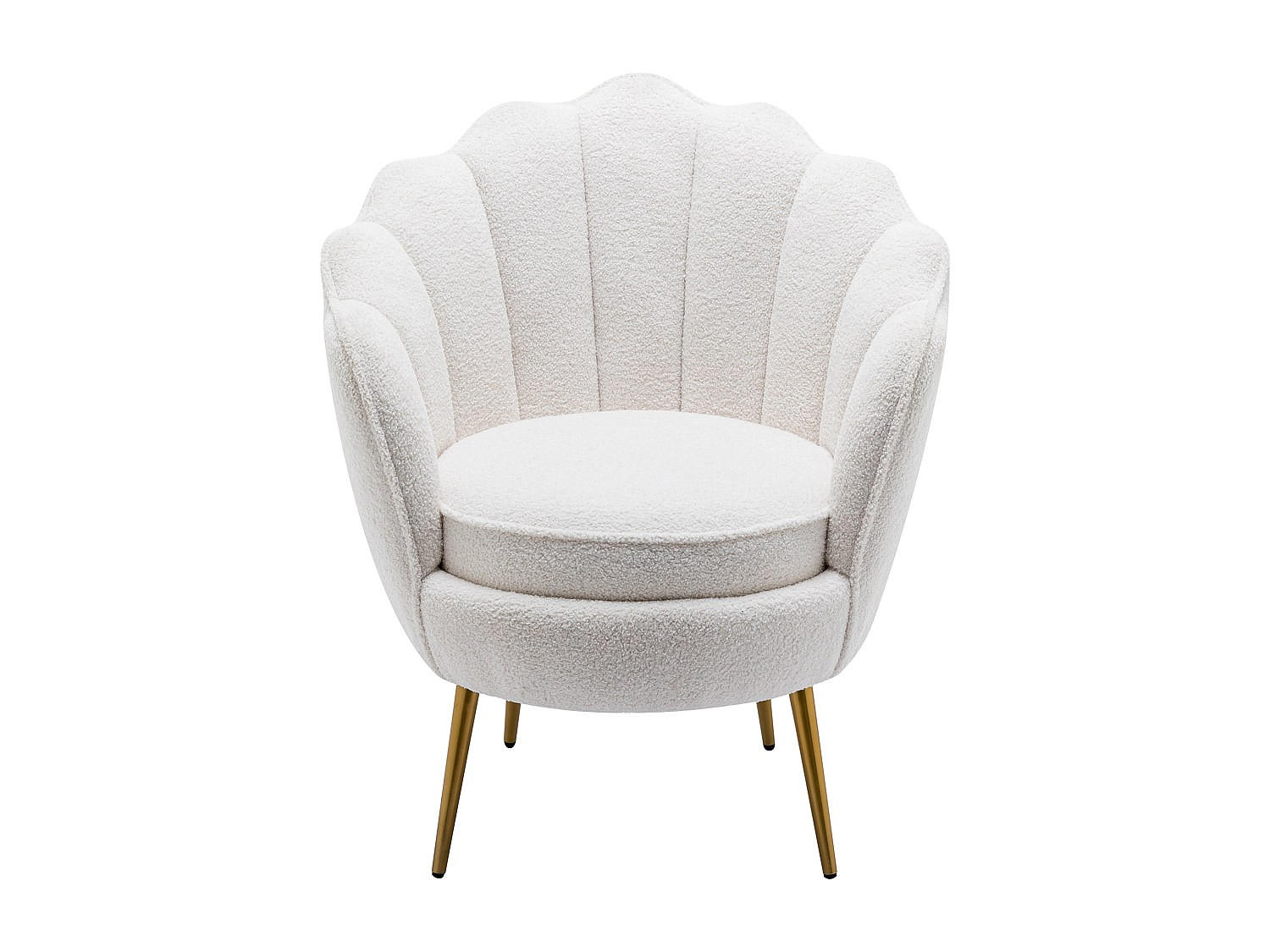SESSEL mit gerader Rückenlehne - 1 Person - Stoff - Weiß - - Weiß, Textil (76/88/73cm) - Vente-Unique