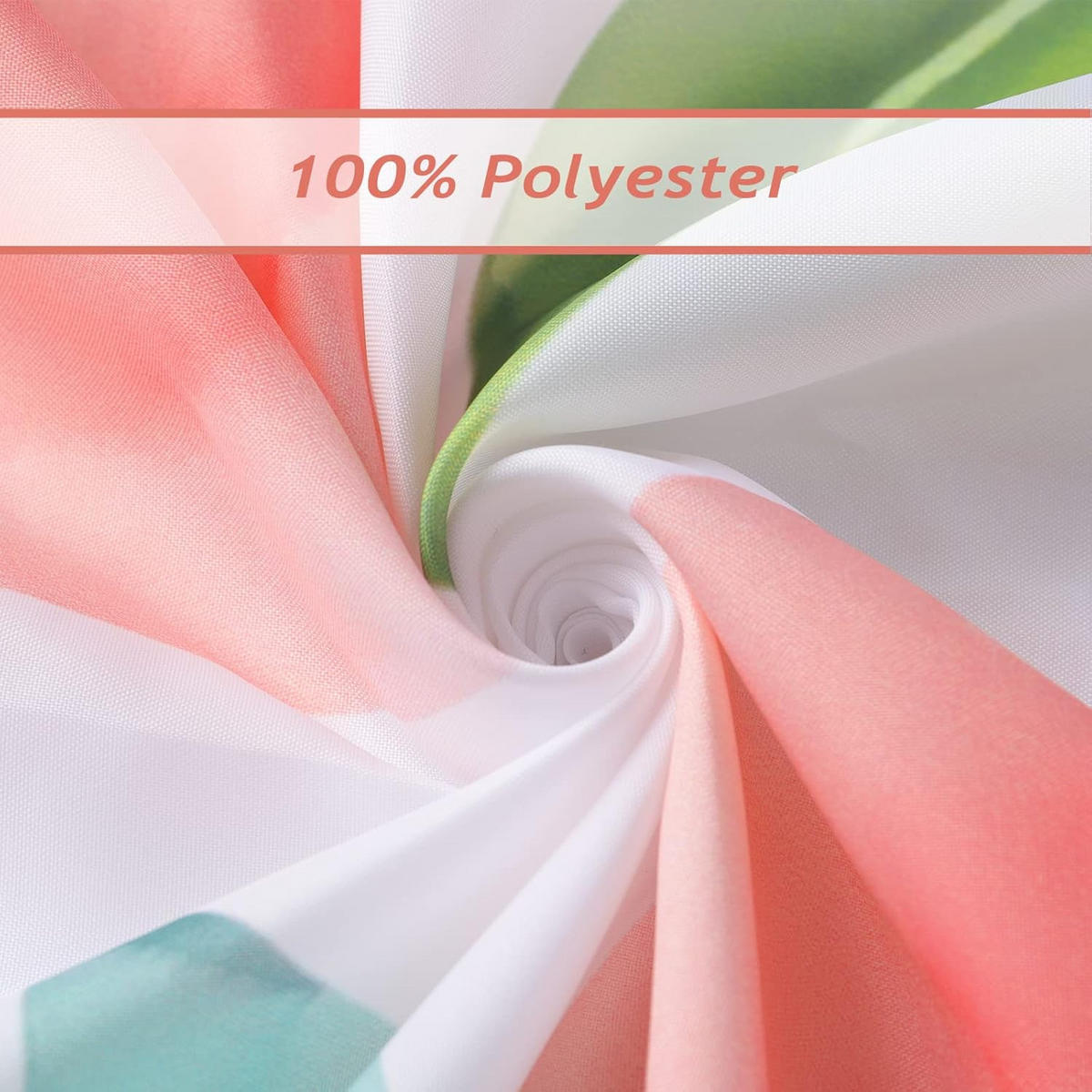 DUSCHVORHANG Rosa Polyester schimmelresistent wasserdicht waschbar Badezimmer mit Haken - Multicolor, Textil (180/180cm) - MCBOSON
