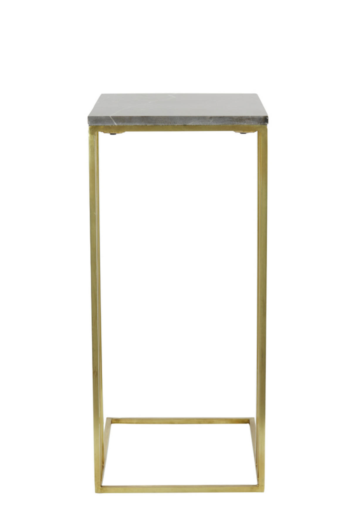 BEISTELLTISCH Roshan Braun 41/31/71 cm - Goldfarben, Stein (41/31/71cm) - Light & Living