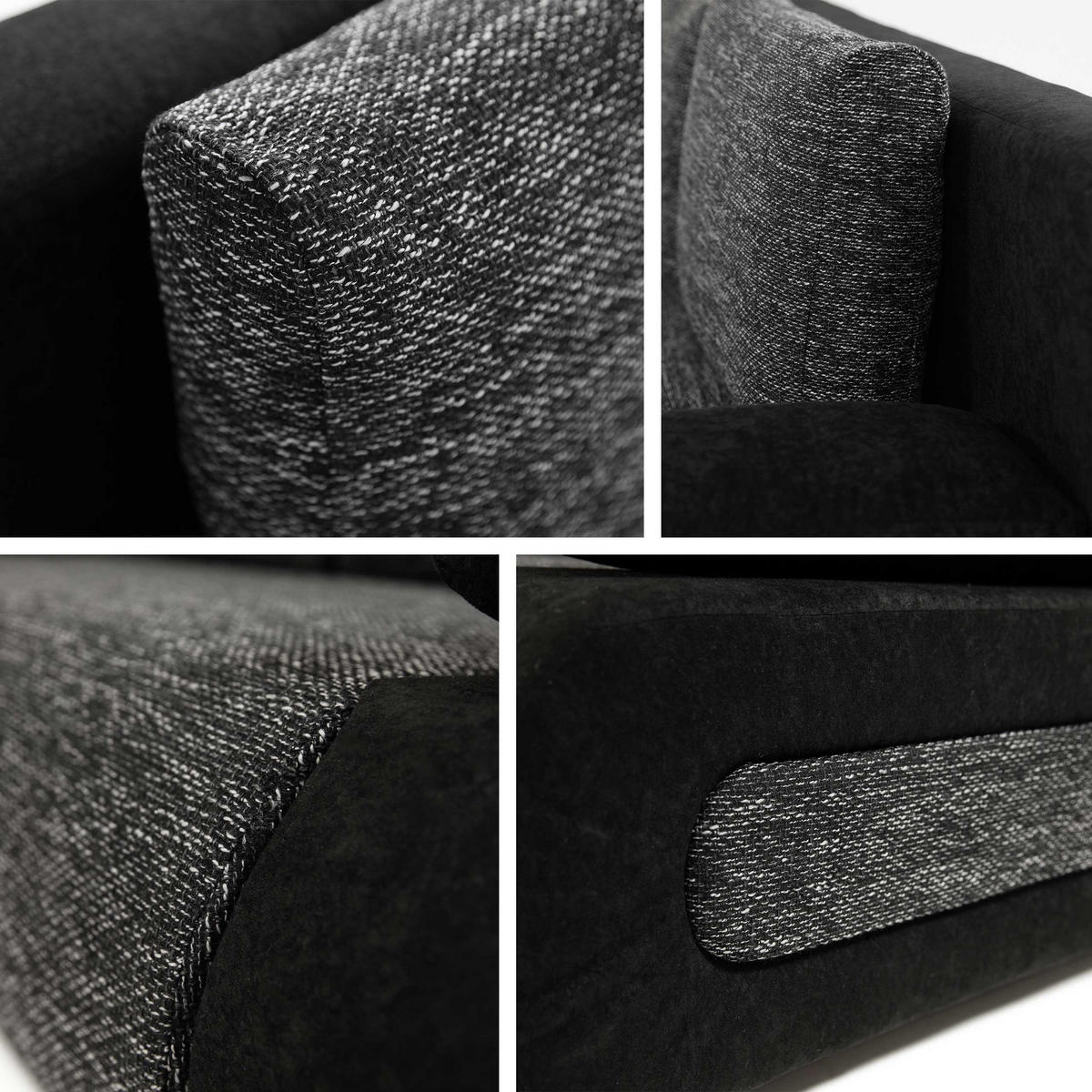 SCHLAFSOFA Emma - Grau, Holz/Kunststoff (200/77/92cm) - MIRJAN24