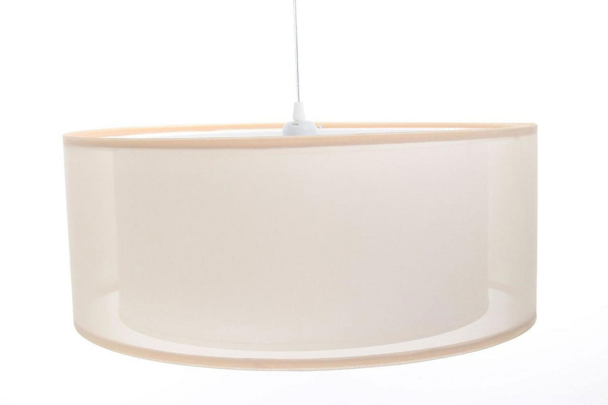 HÄNGELEUCHTE Weiß 40/17 cm - Beige/Weiß, Kunststoff (40/0.9/17cm) - ONZENO