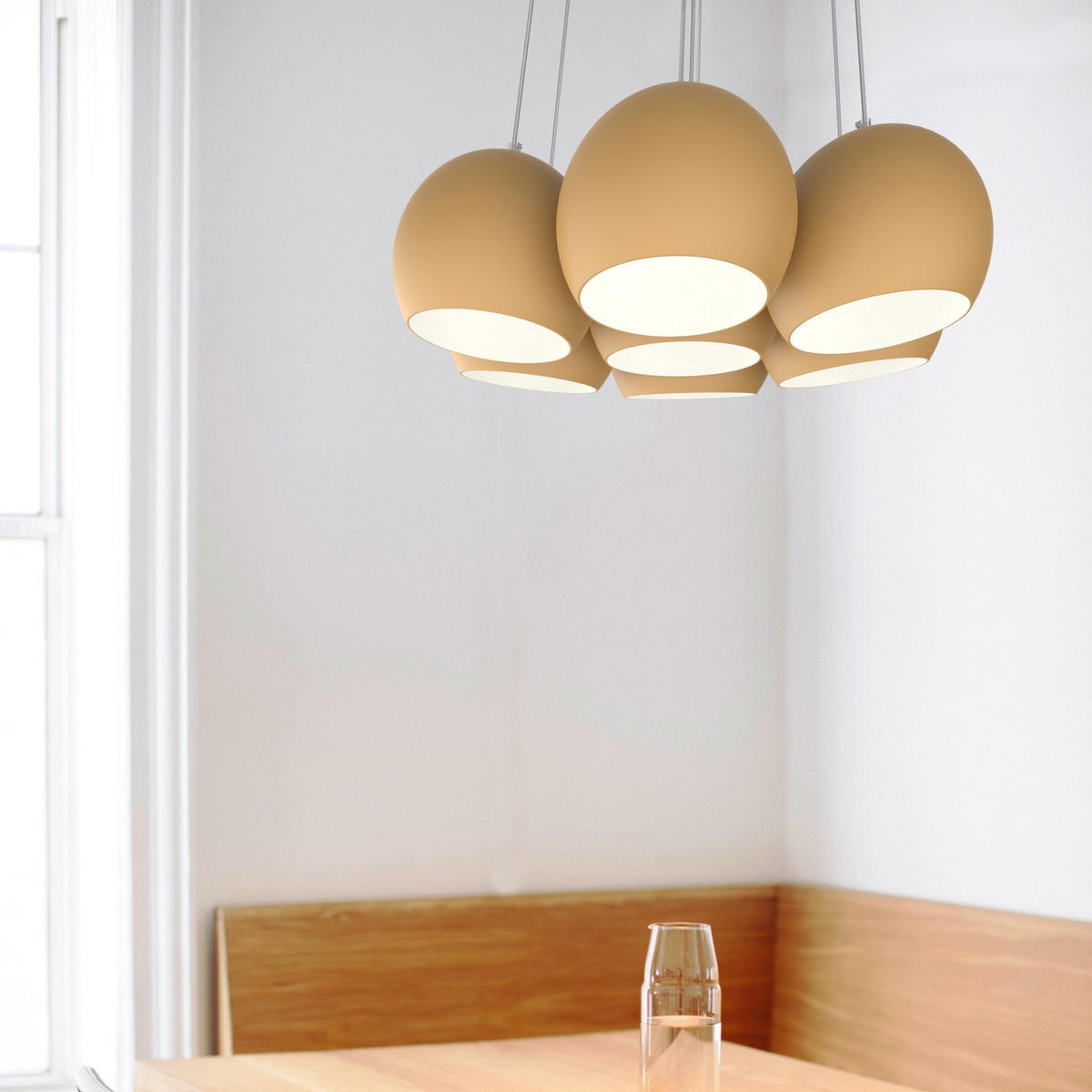 HÄNGELEUCHTE - Goldfarben, Metall (25/25/20cm) - Lumicom