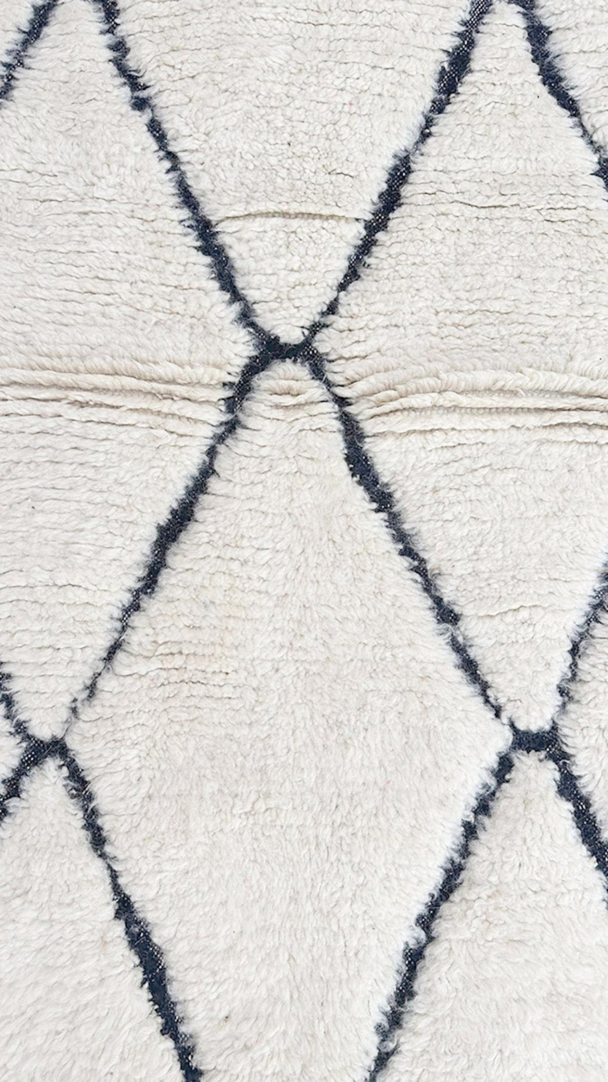 BERBERTEPPICH aus reiner Wolle 103x 167 cm - Beige, Naturmaterialien (103/167cm) - AFK Living