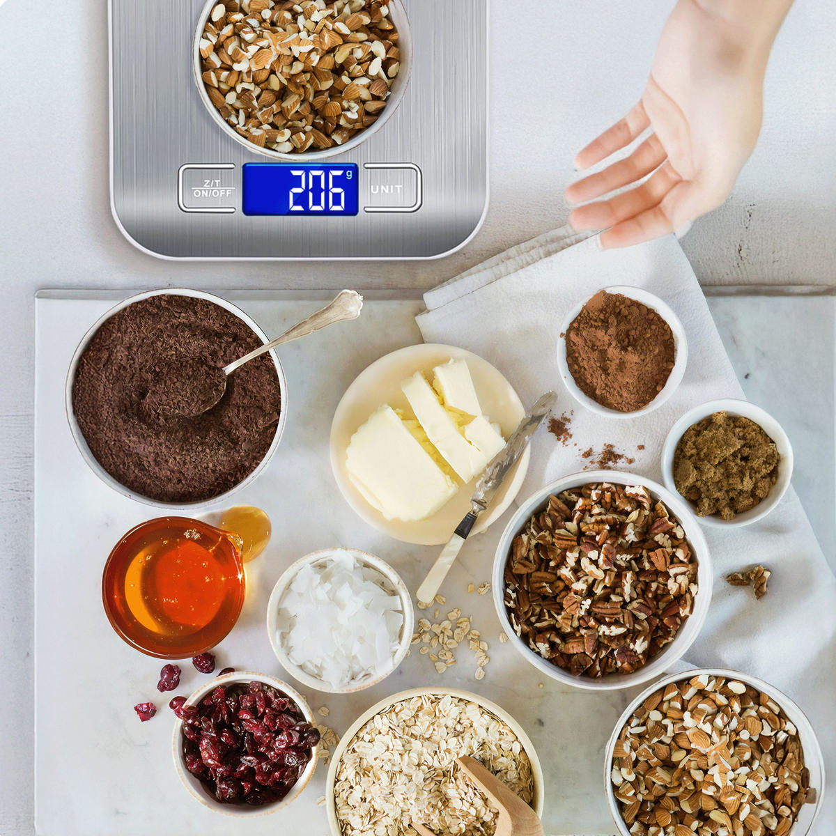 KÜCHENWAAGE - Silberfarben, Metall - KRUMAD