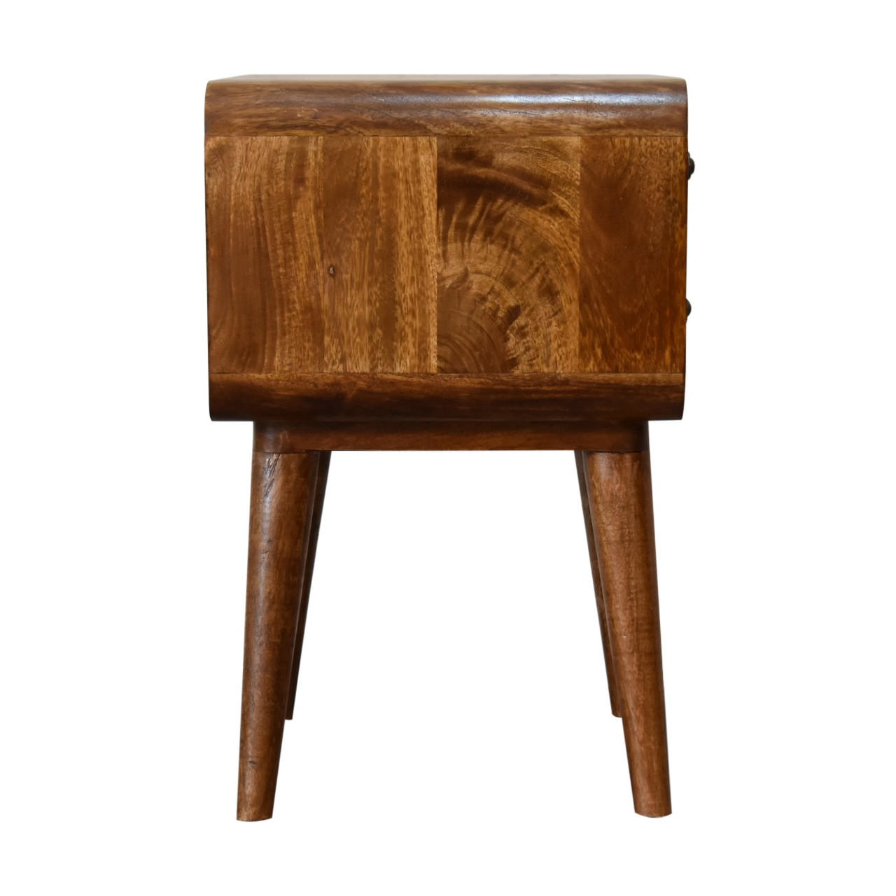 Thumbnail - Artisan Furniture Nachttisch, Braun, Metall, Echtholz,Mangoholz, Holz Optik, Rechteckig, 45x55x35 cm, Schlafzimmer, Nach...