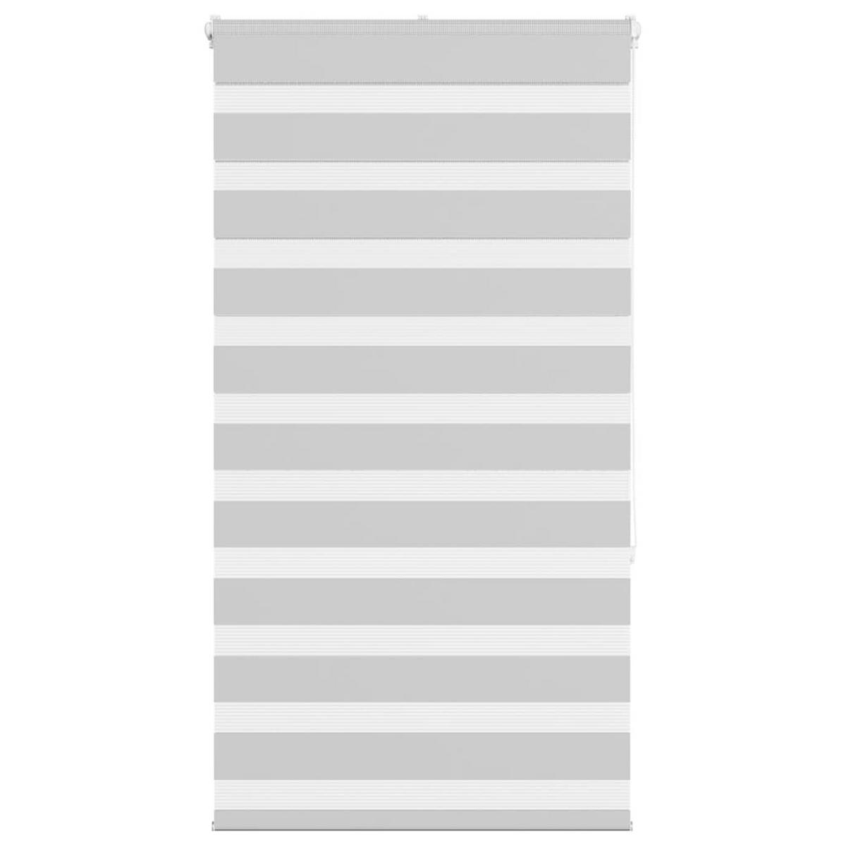 DOPPELROLLO 80/150 cm Stoffbreite 75,9 cm aus Polyester Hellgrau - Hellgrau, Textil (80/150cm) - vidaXL