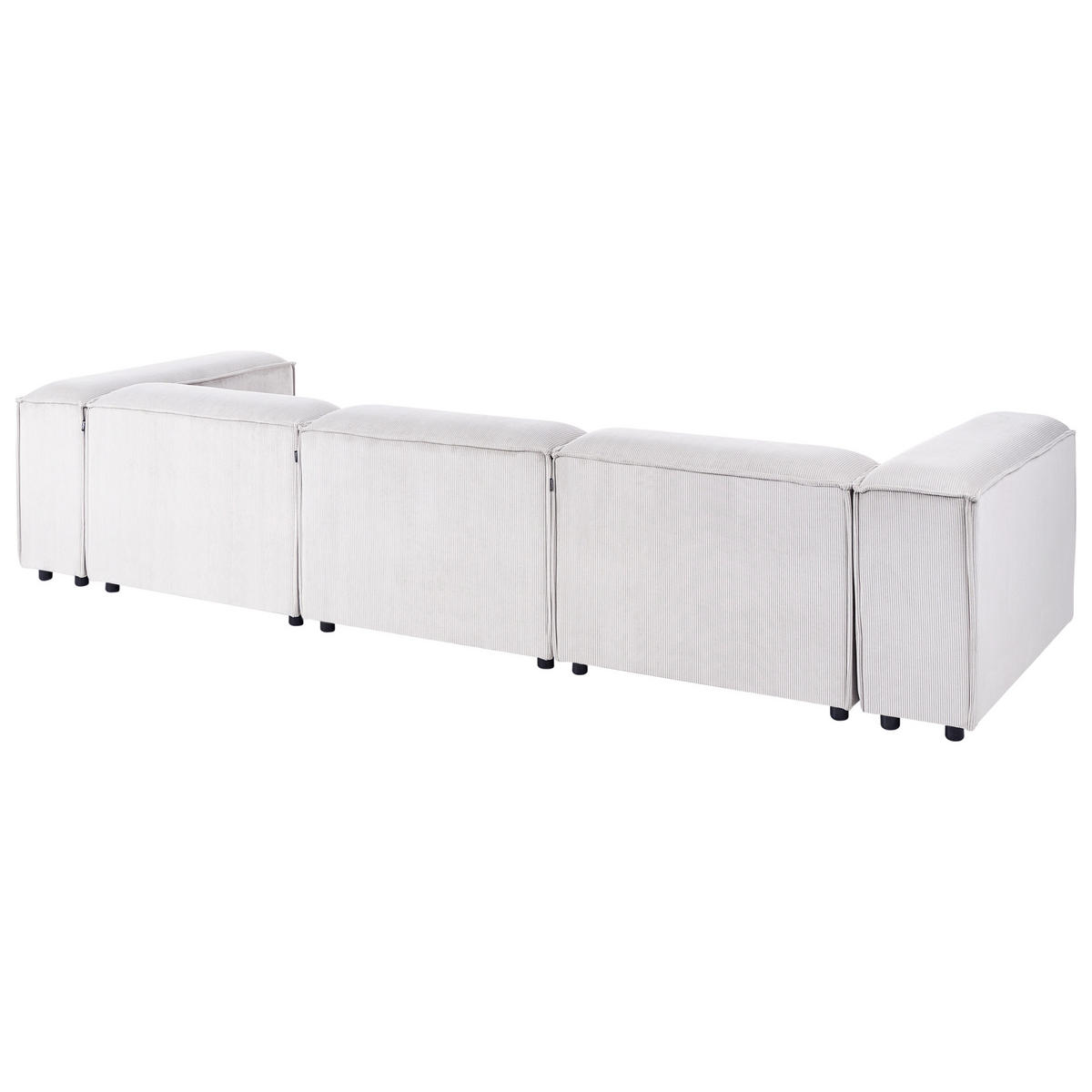 MODULÁRNÍ POHOVKA 3-místná Krémově bílá Manšestr Ardal - krémová, textil (328/68/120cm) - Beliani
