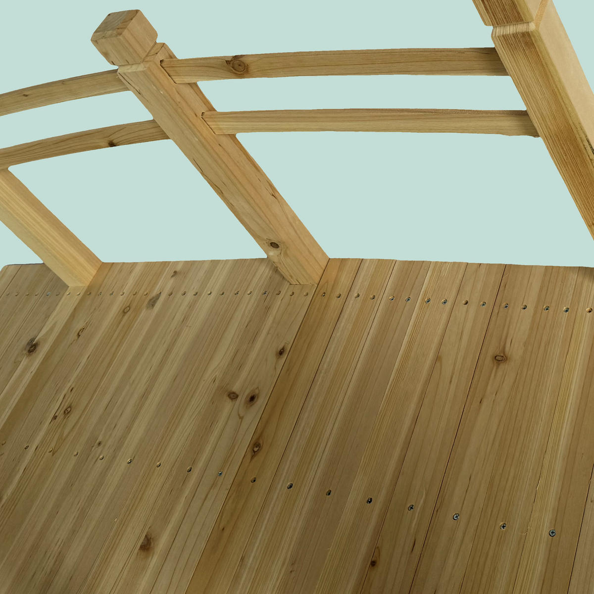 GARTEN-BRÜCKE - Hellbraun, Holz (67/150/55cm) - Relaxdays