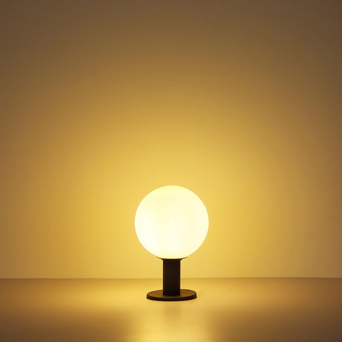 LED AUSSENLEUCHTE Aluminium Anthrazit - Anthrazit, Glas (25/25/38cm) - Globo Lighting