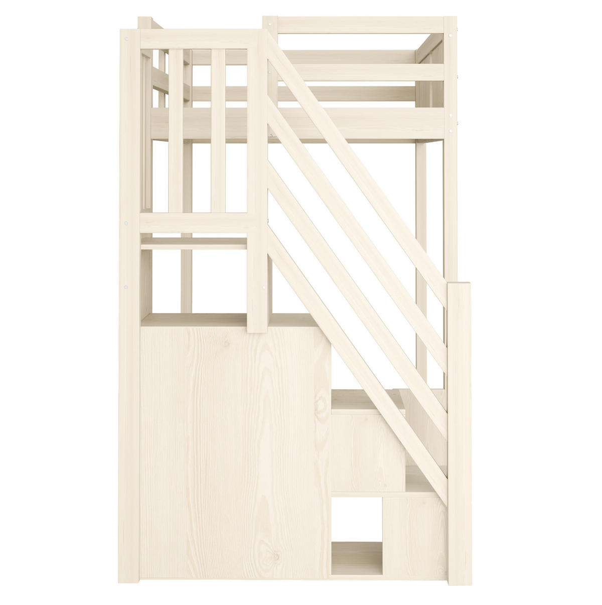HOCHBETT 90/200 cm Natur aus Holz mit Stauraum - Naturfarben, Holzwerkstoff (90/200cm) - OKMYHOME