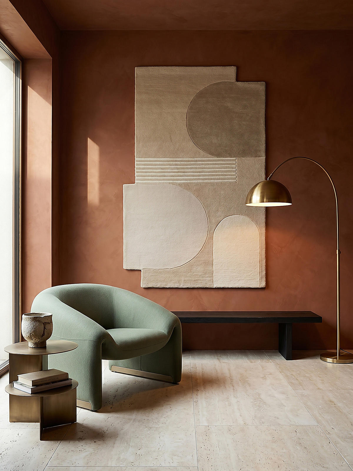 TEPPICH aus Wolle HALLEIN in Natur, geometrisch-abstrakt, 200 x 290 cm - Beige, Textil (200/290cm) - KADIMA DESIGN
